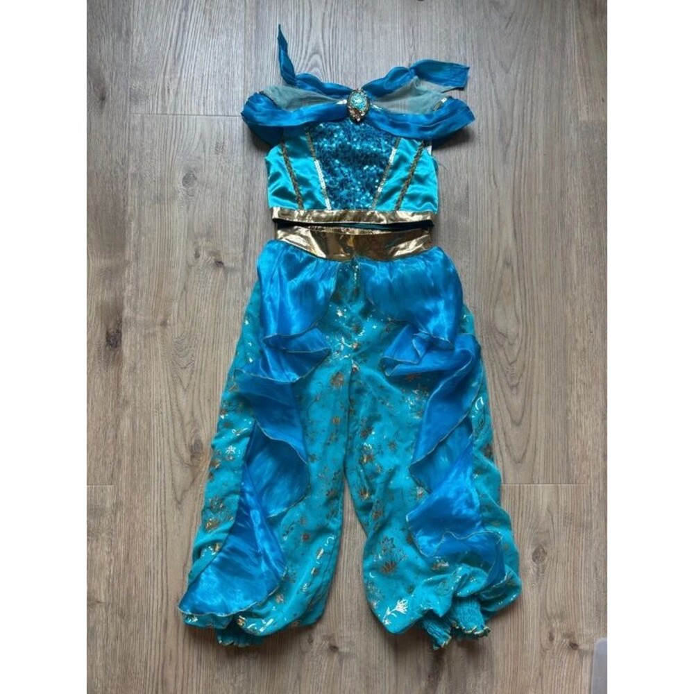 Disney Princess Jasmine Halloween Costume Girls Size 5/6 Aladdin Dress Up